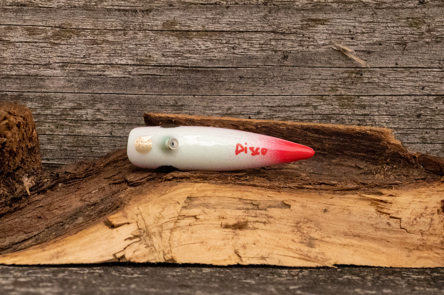 Extra Small Signature - Colour shifting blue scale back with pink stripe and red tail with UV