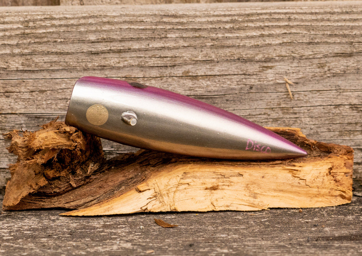 Medium Tyee Pool Special - Green back with Purple and Pink sides with UV