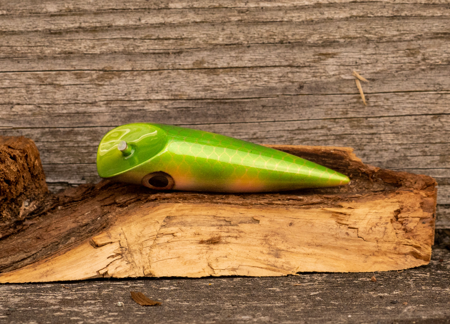 Custom 3.25 inch - Green scale and back with pink spots with GLO/UV