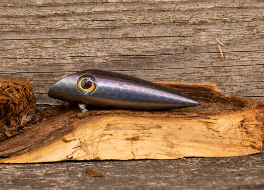 3.5 inch Custom - Black back with blue scale with UV