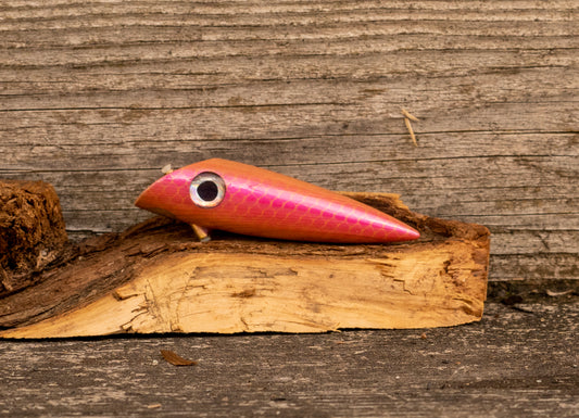 3.5 inch Custom - Gold back with pink scale with UV