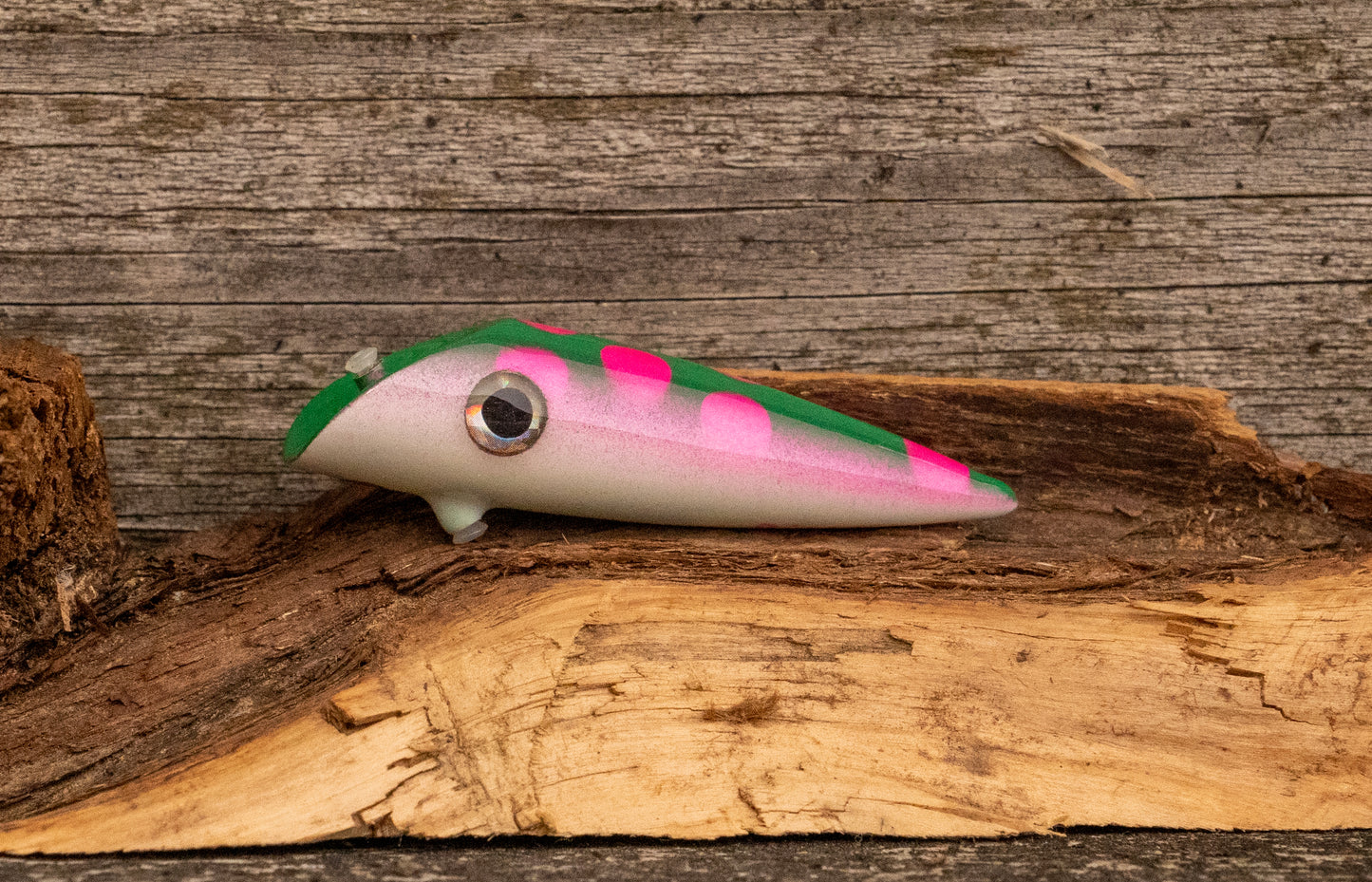 Custom 2.75 inch - Green back with pink spots with UV