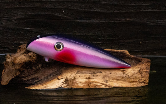 Medium Tyee Pool Special - Black back with gold scale and red accents with UV