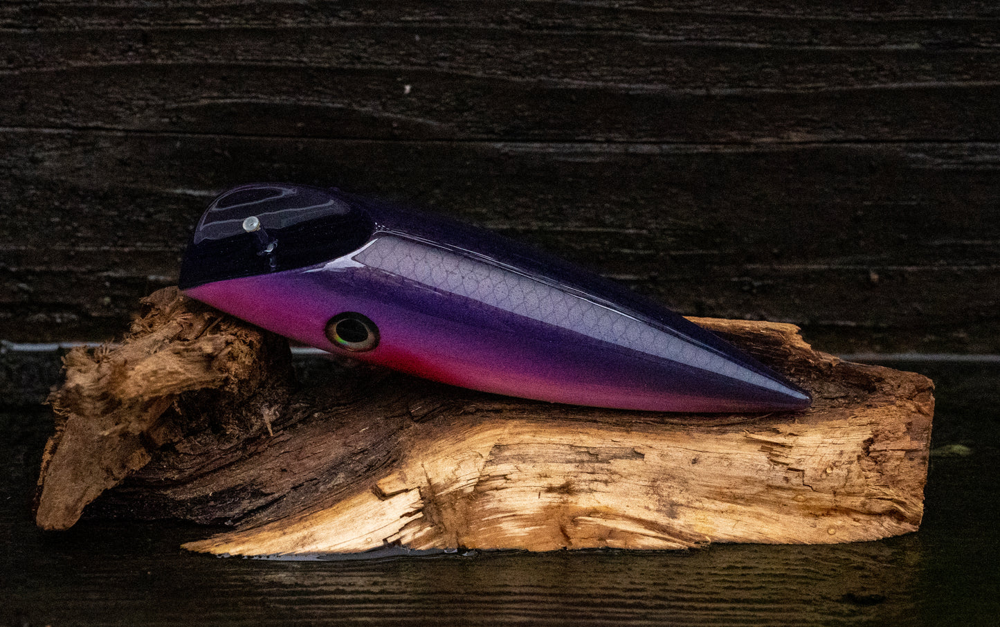 Medium Tyee Pool Special - Black back with gold scale and red accents with UV