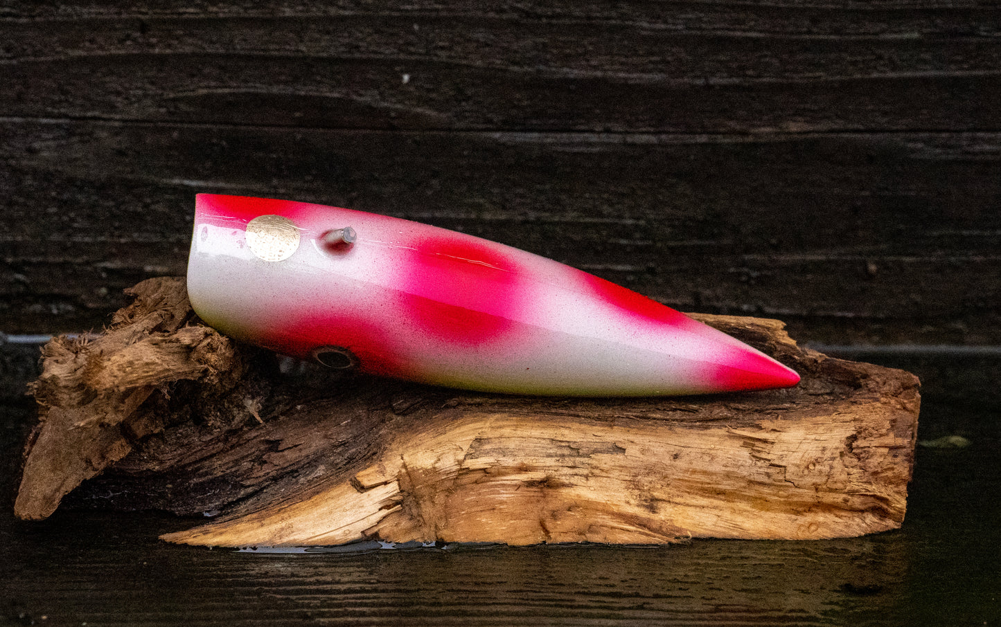 Medium Tyee Pool Special - Black colour shifting back with green and red accents with UV