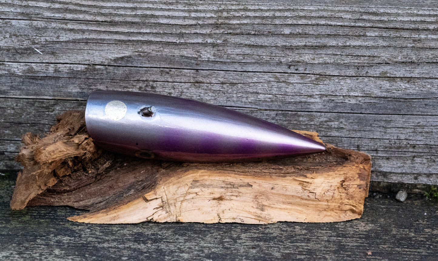 Medium Signature - Trout replica with dark back and parr marks with UV