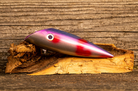 Medium Signature - Blue scale with pink stripe and bloody spots with UV