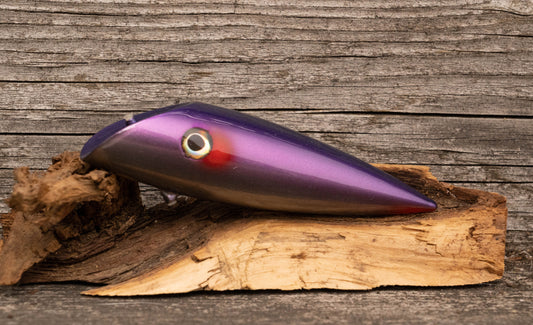 Medium Signature - Blue/purple back with red accents with UV