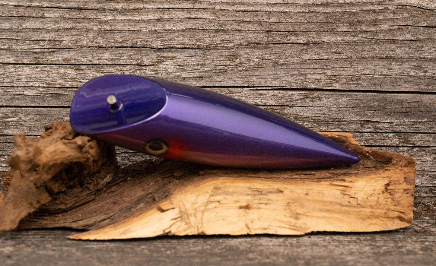 Medium Signature - Blue/purple back with red accents with UV